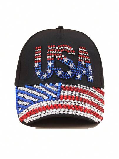 USA Flag Black Cap