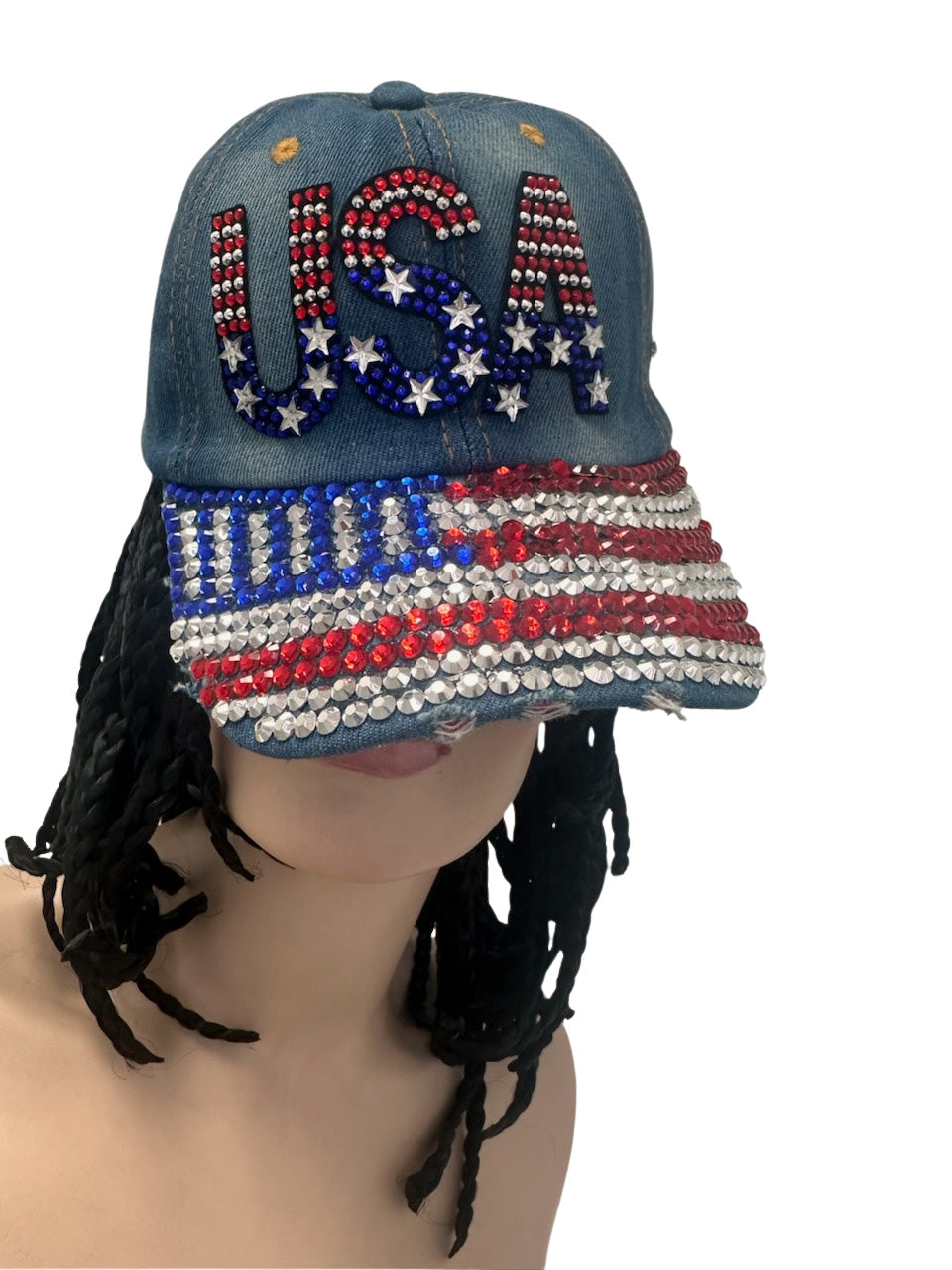 USA Flag Denim Cap