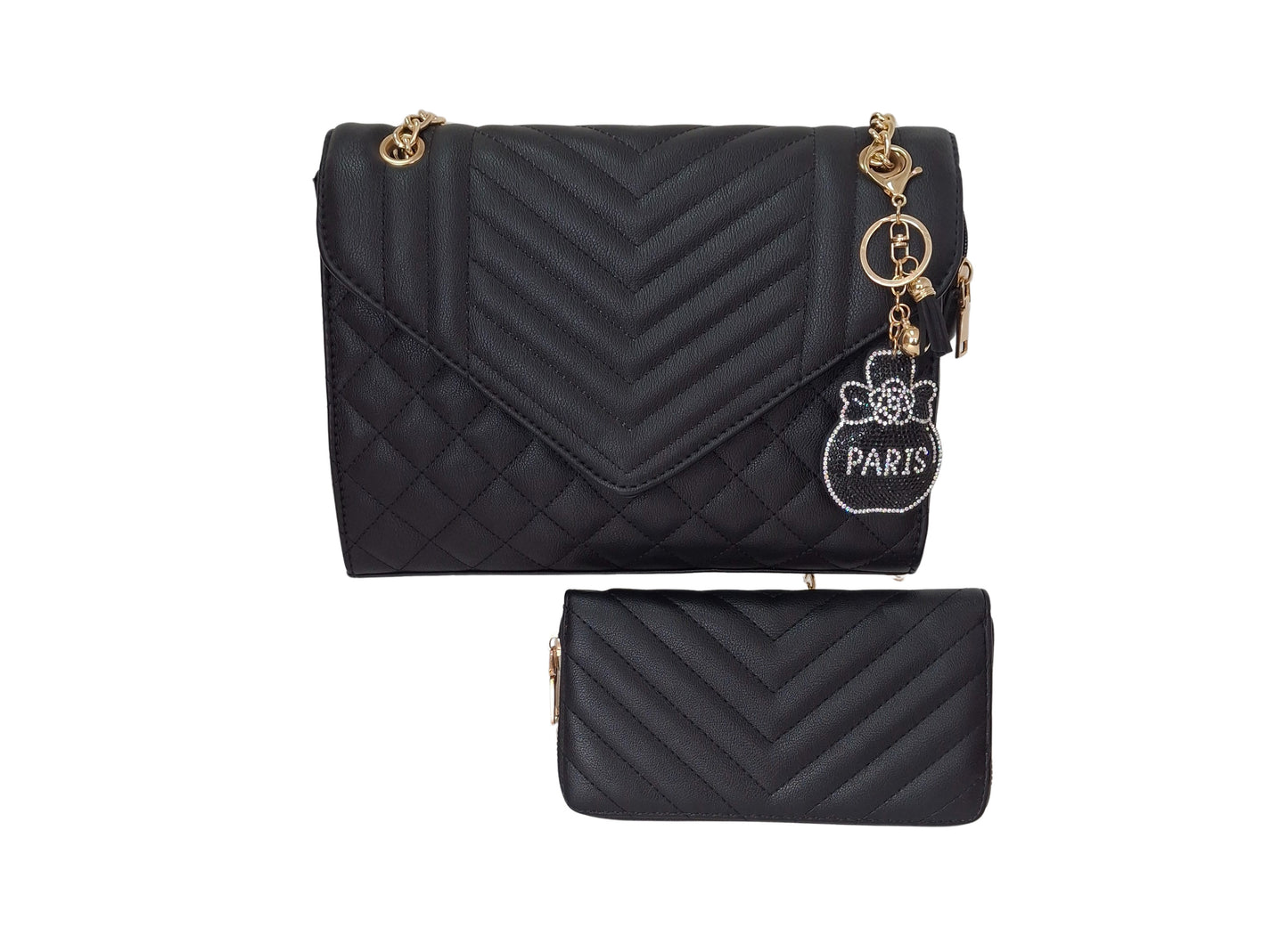 Harpy Black Vegan Leather Handbag
