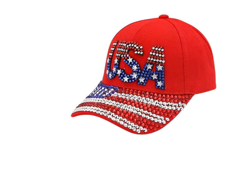 USA Flag Red Cap