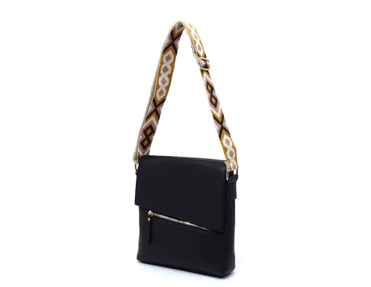 Shari Handbag  Black Vegan Leather Handbag