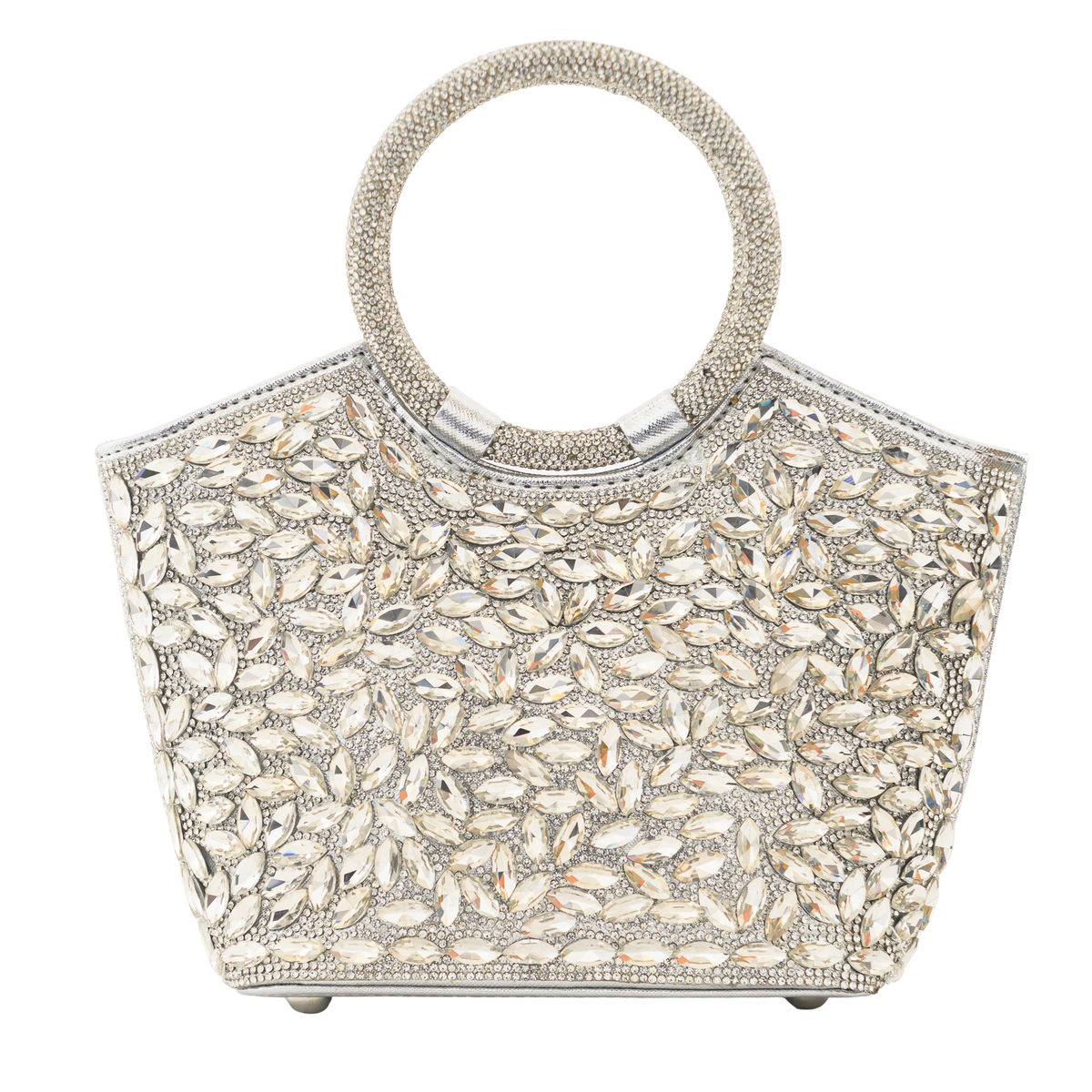Cidella – Silver Crystal Handbag