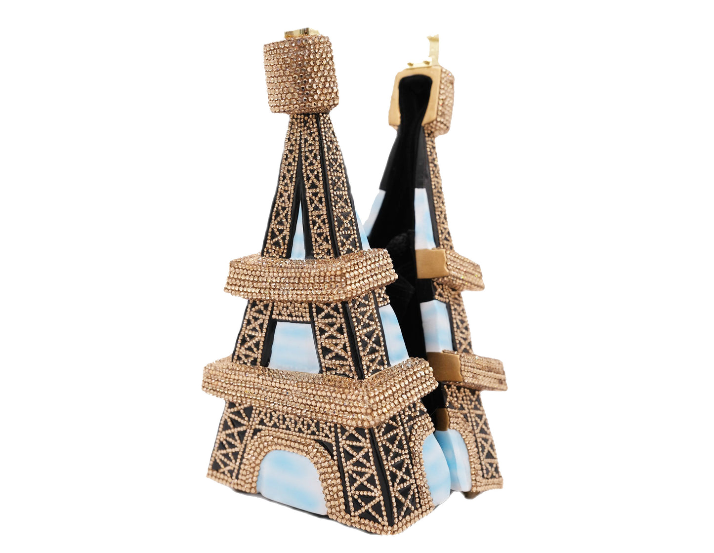 Iconic Tour D' Eiffel Swarovski® Crystals Handbag