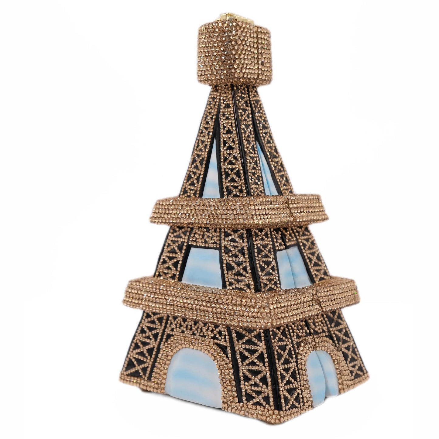 Iconic Tour D' Eiffel Swarovski® Crystals Handbag