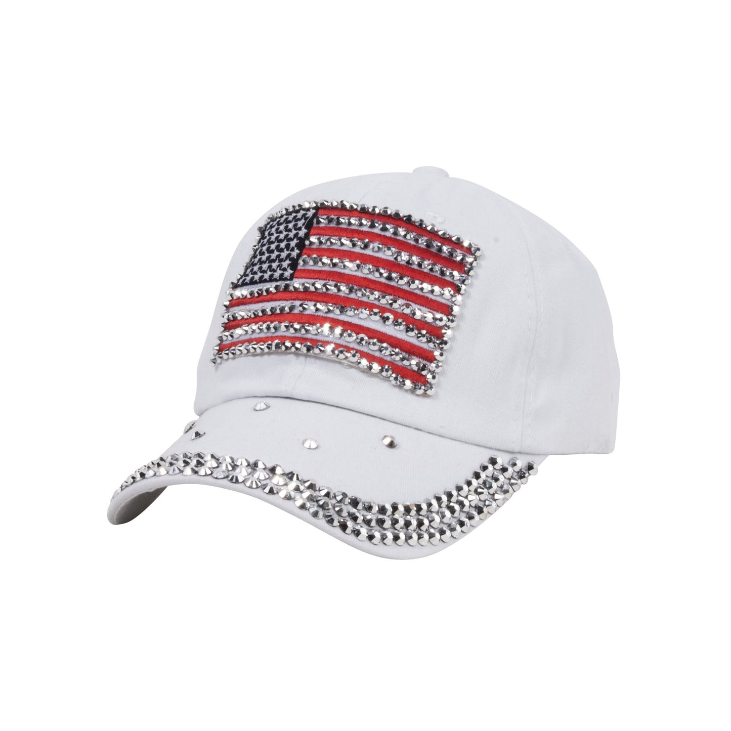Usa Flag White Cap