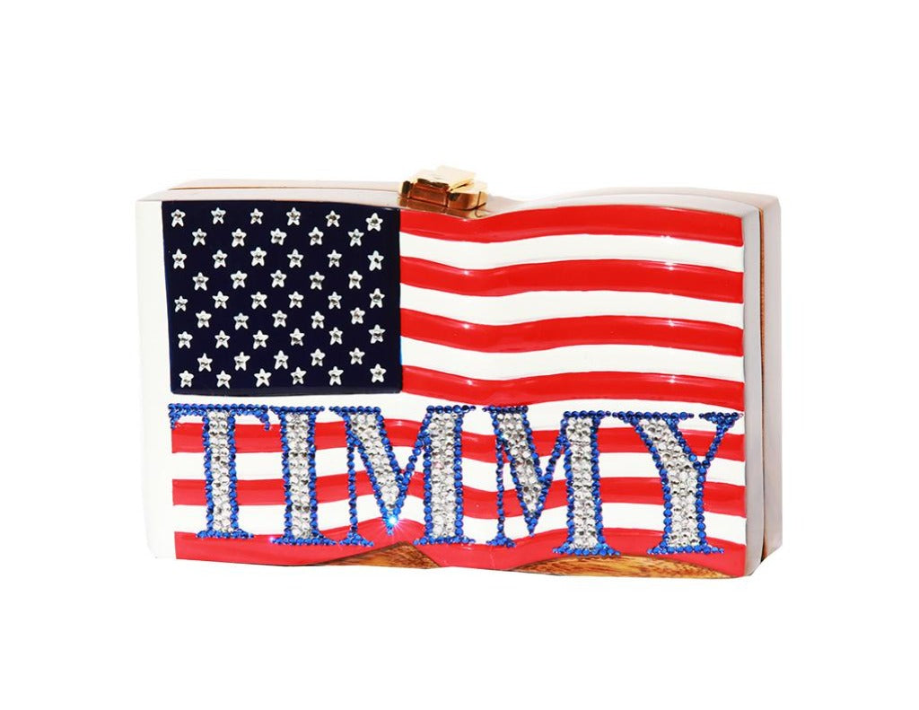 Customized USA Flag Swarovski® Crystals