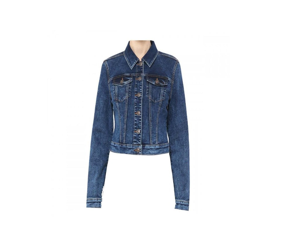 Comfy Knit Lady Fashionista Denim Jacket