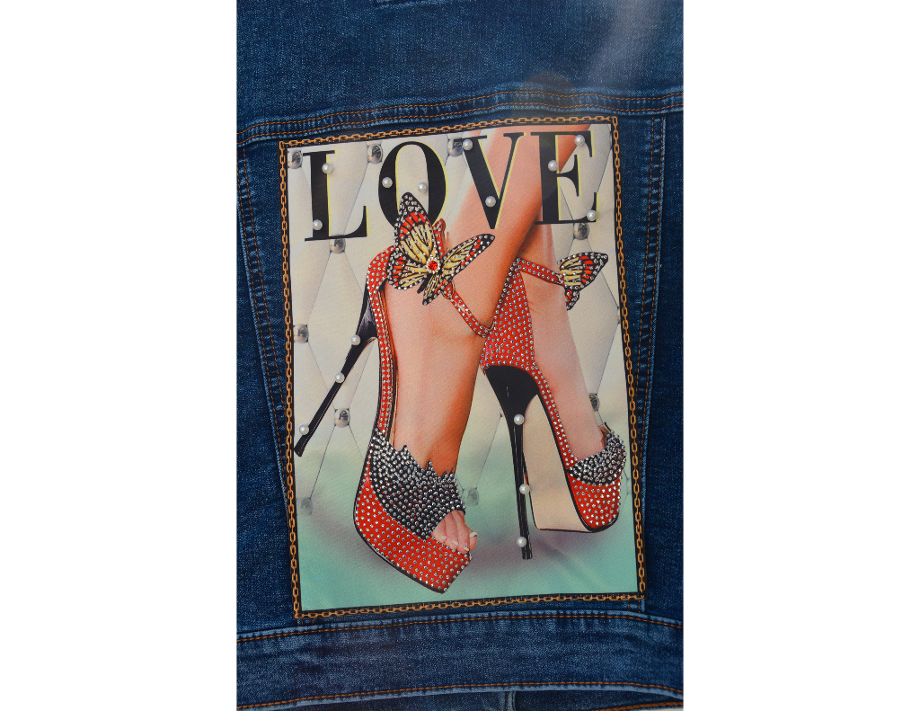 Comfy Knit Love Denim Jacket