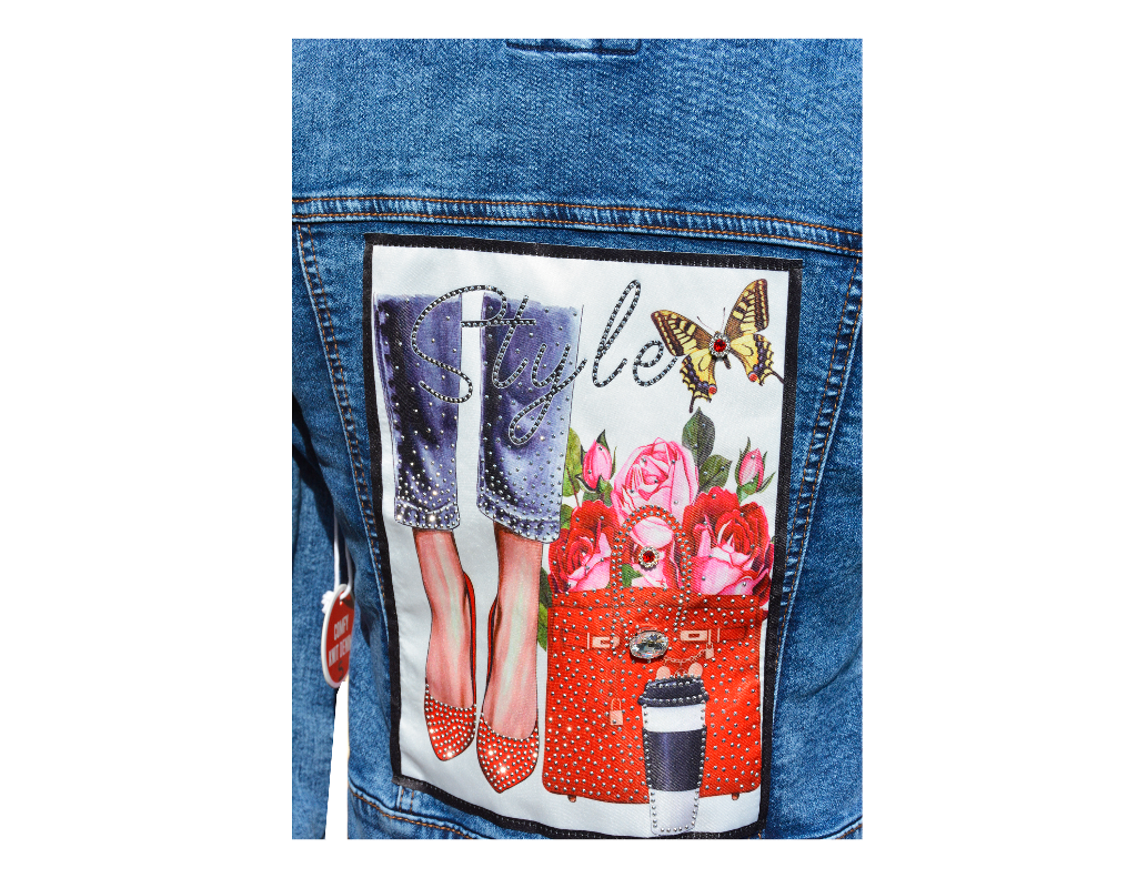 Comfy Knit Style Denim Jacket