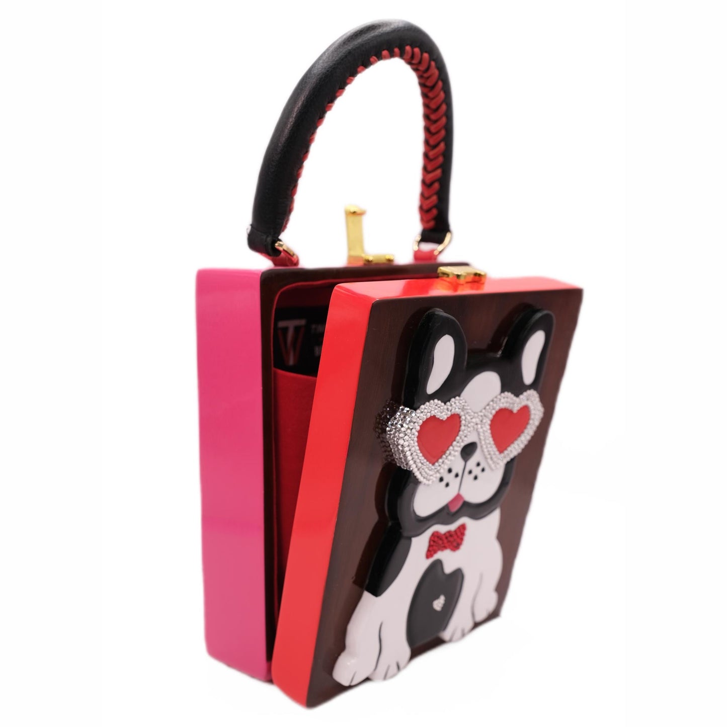 Denni Dog Wooden Collectible Handbag