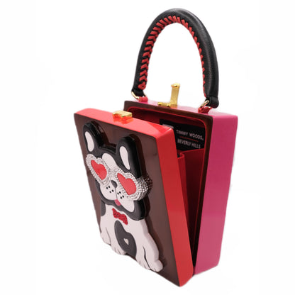 Denni Dog Wooden Collectible Handbag