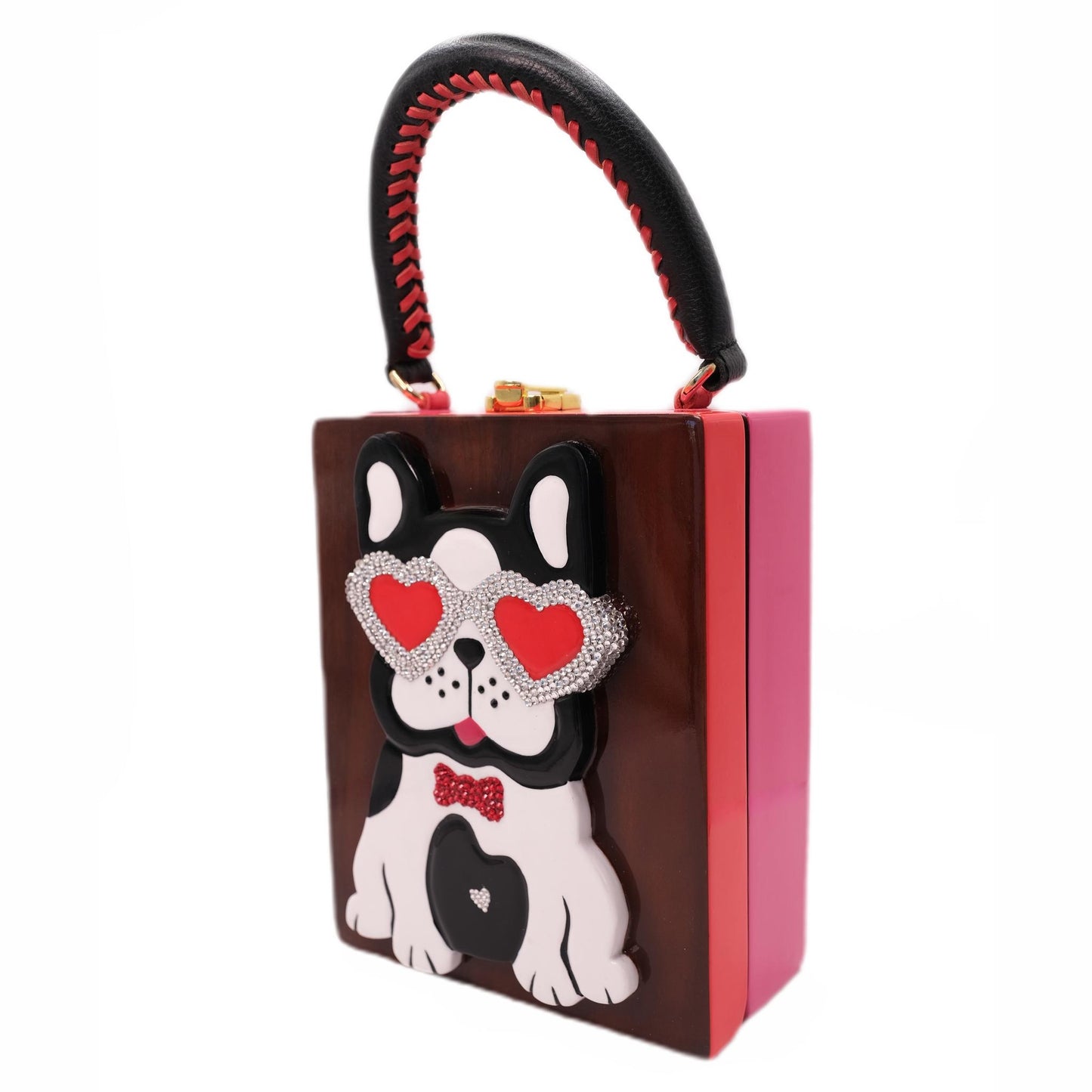 Denni Dog Wooden Collectible Handbag