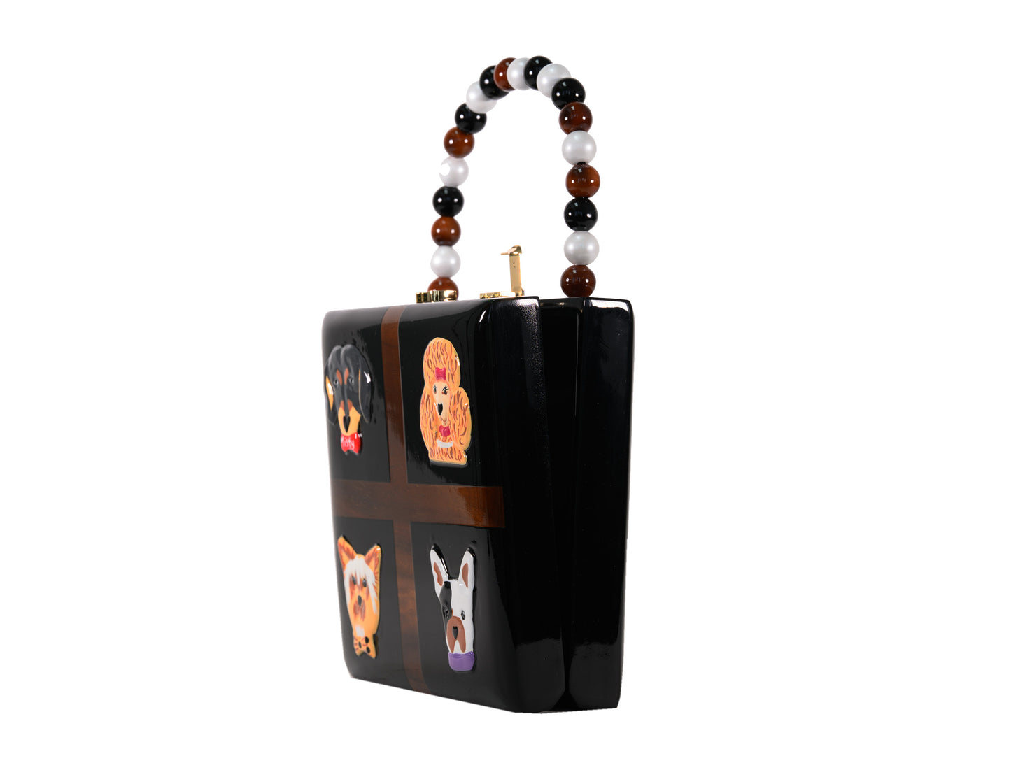 Doggies Wooden Collectible Handbag