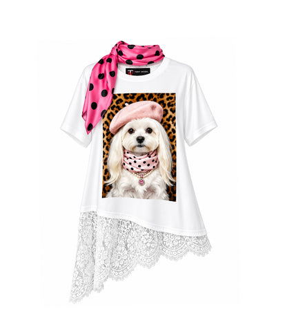 DOTTIE PINK T-DRESS