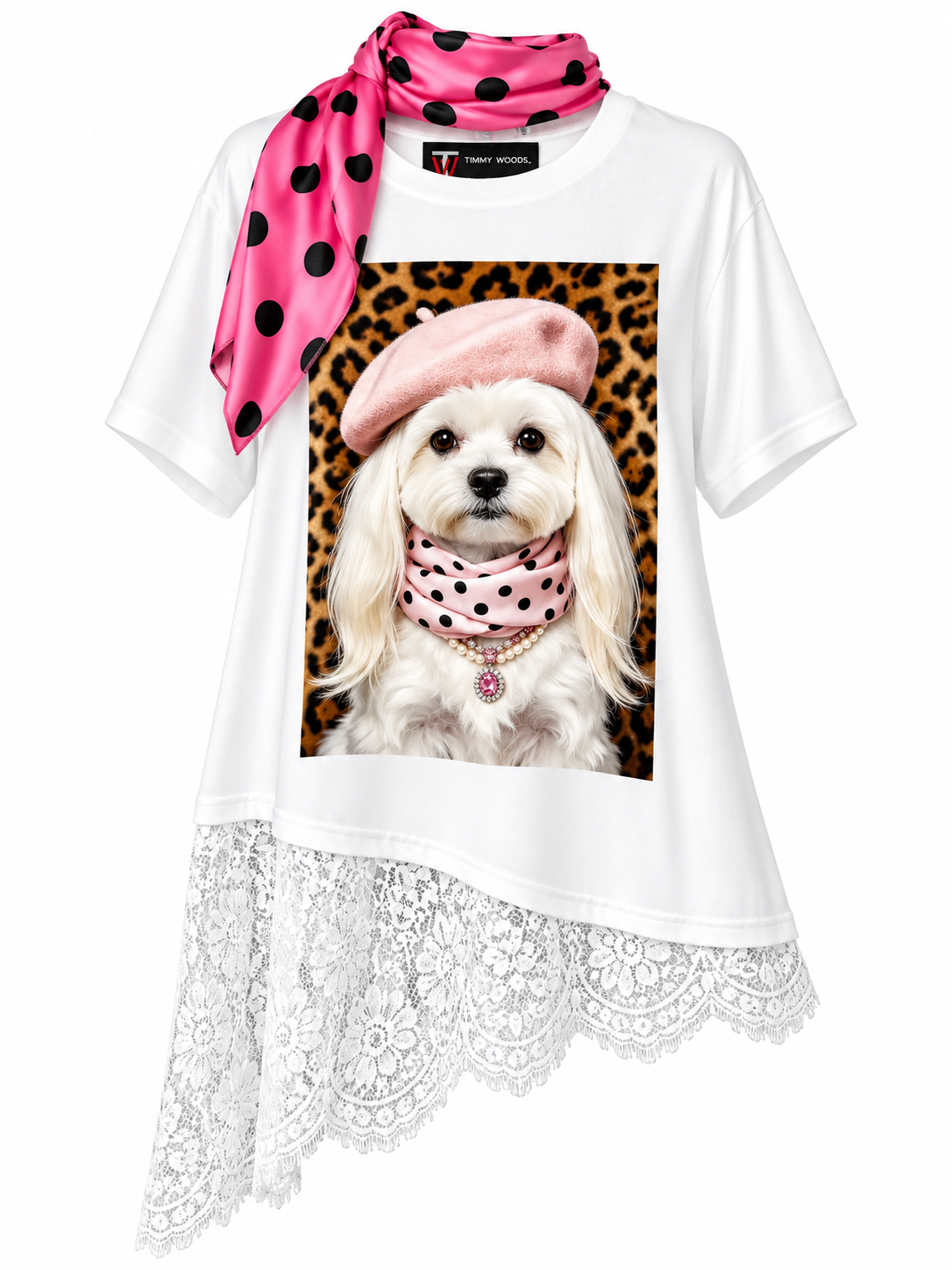 DOTTIE PINK T-DRESS
