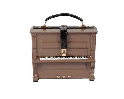 Elton Piano Top-Handle Taupe Handbag