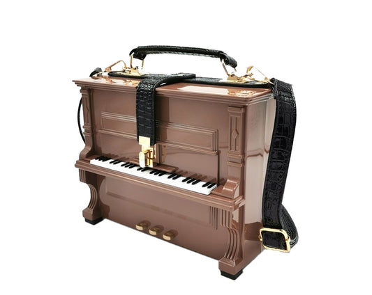 Elton Piano Top-Handle Taupe Handbag