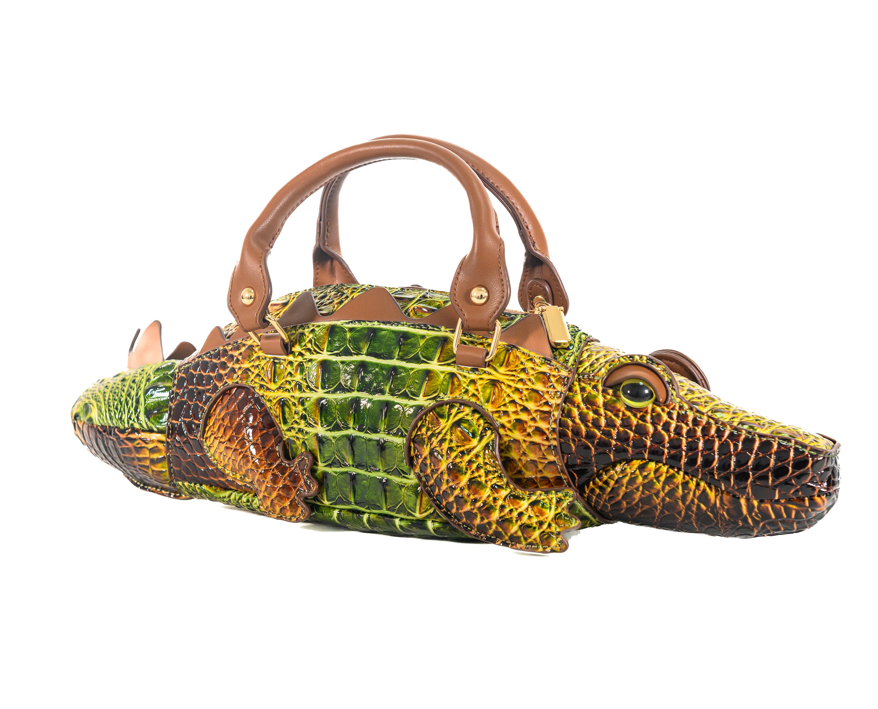 Gettie The Gator – Art To Wear Collectible Vegan Leather Handbag