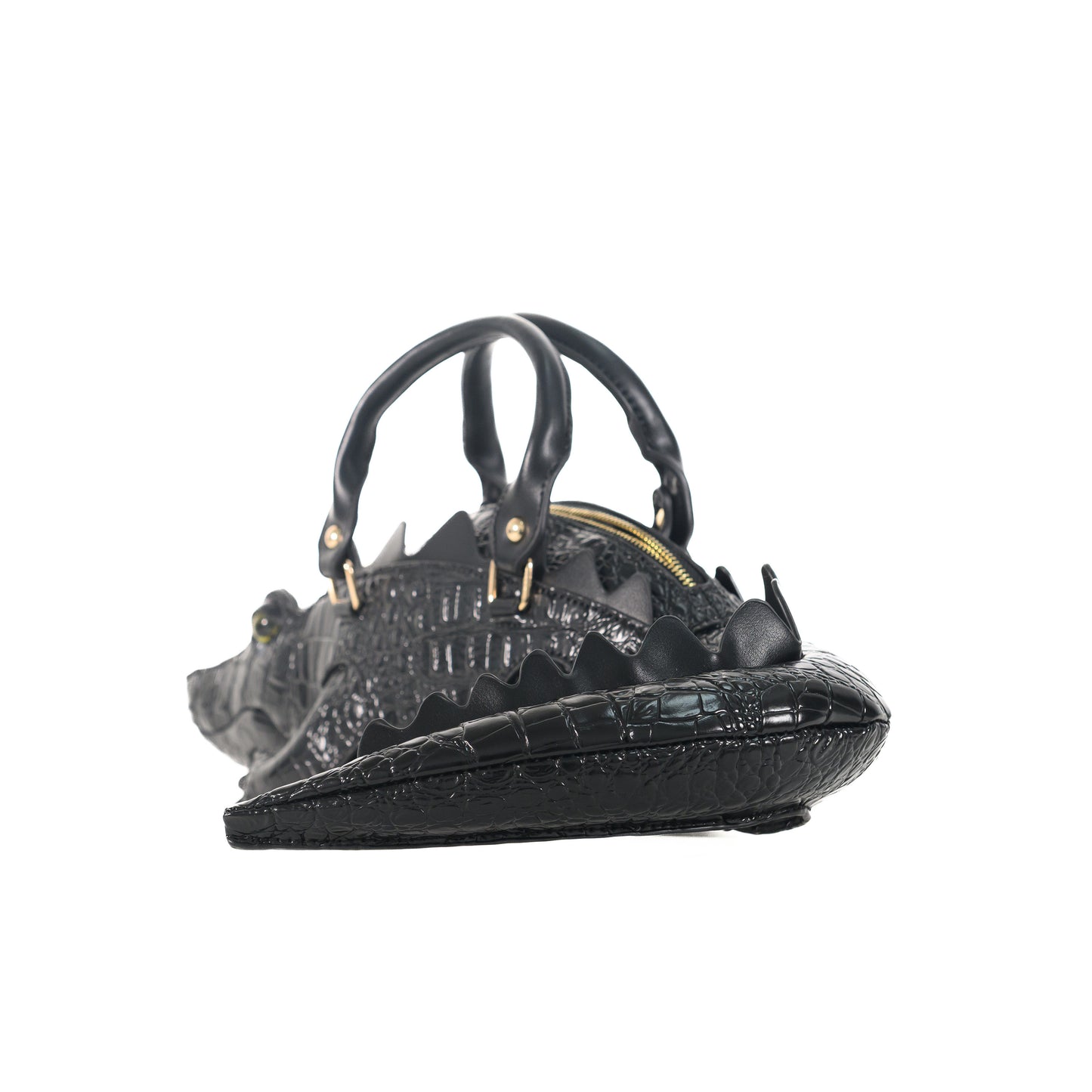 Gettie The Gator - Collectible Black Crocodile Handbag