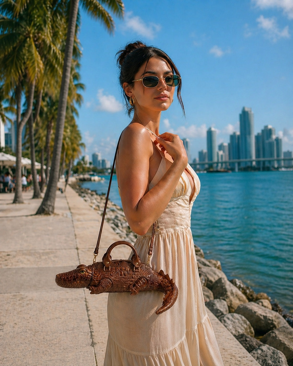 Gettie The Gator – Art To Wear Collectible Vegan Leather Handbag