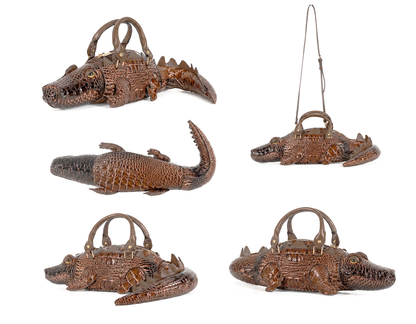 Gettie The Gator – Art To Wear Collectible Vegan Leather Handbag