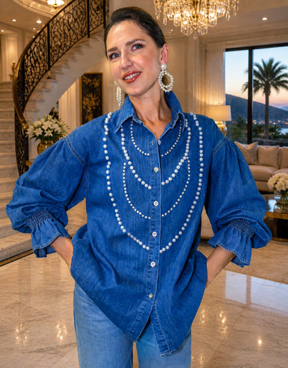 Harper Denim Art To Wear Shirt