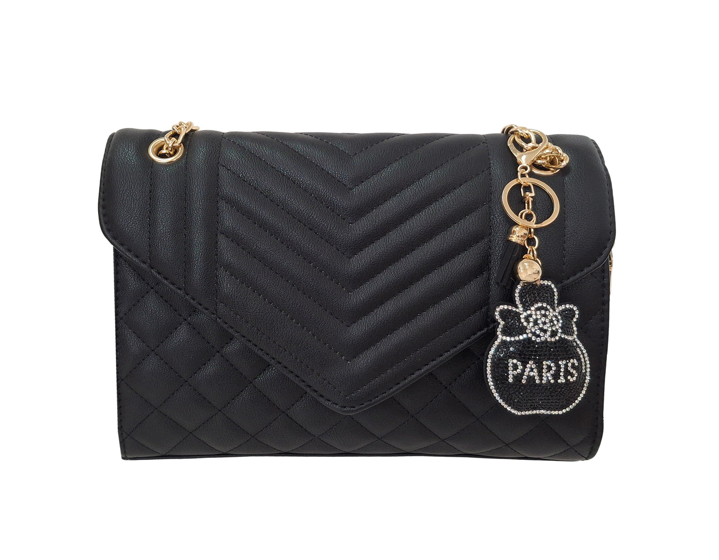Harpy Black Vegan Leather Handbag
