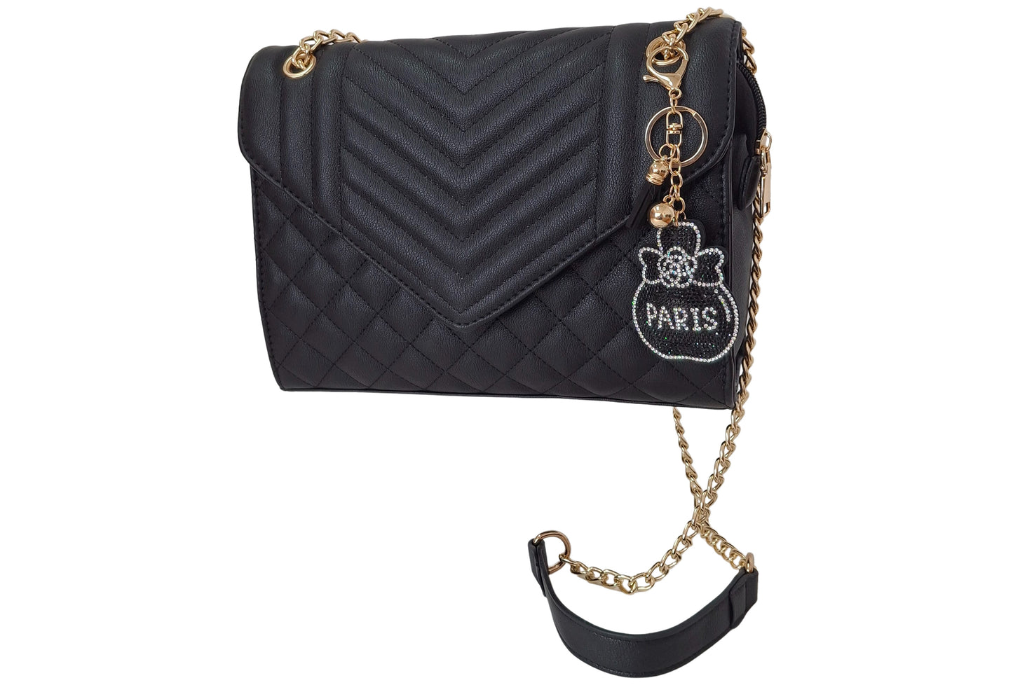 Harpy Black Vegan Leather Handbag