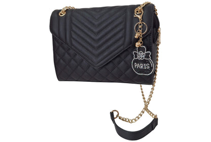 Harpy Black Vegan Leather Handbag
