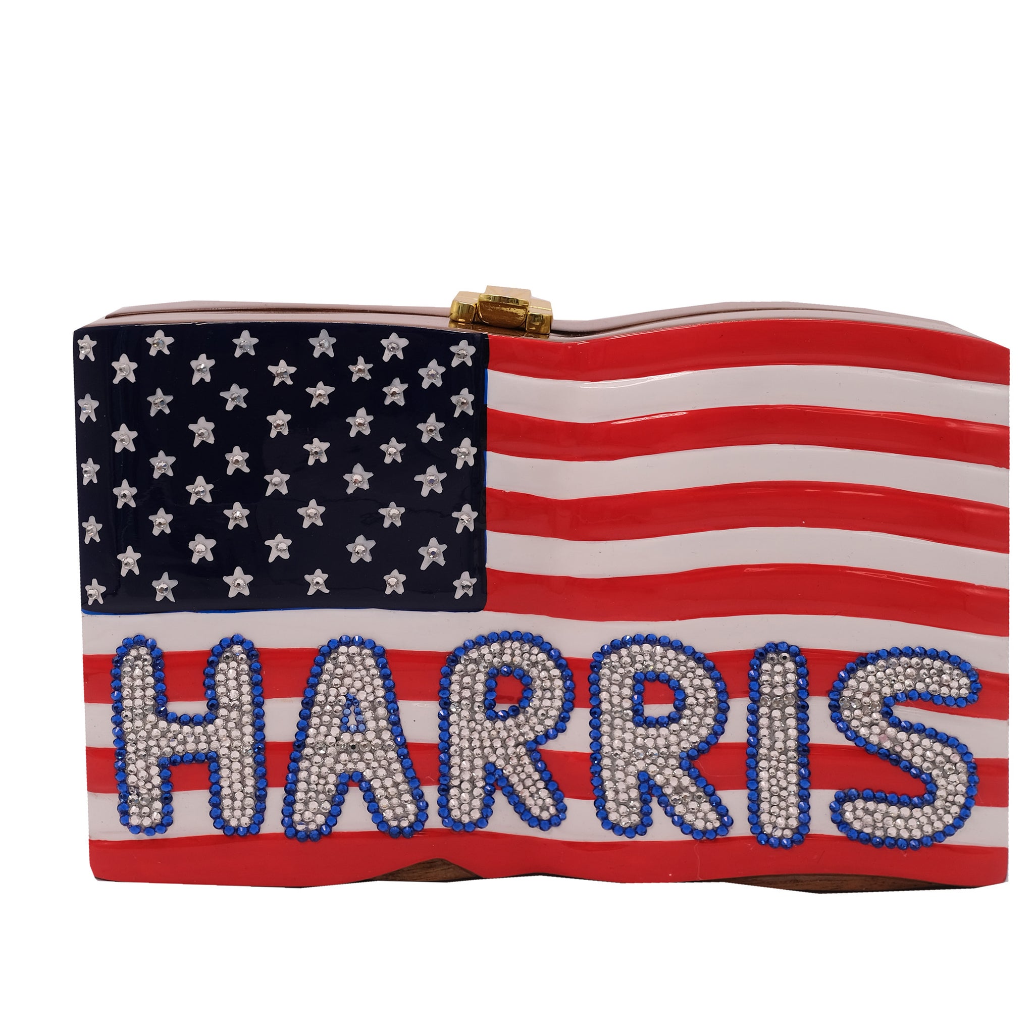 USA Flag Harris Swarovski® Crystals