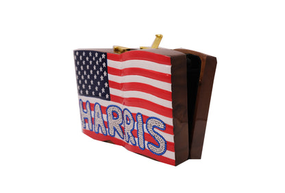 USA Flag Harris Swarovski® Crystals