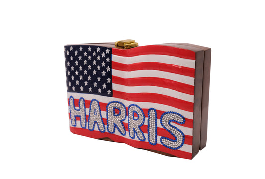 USA Flag Harris Swarovski® Crystals