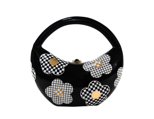 Jacqueline Exquisite Timmy Woods Wooden Handbag