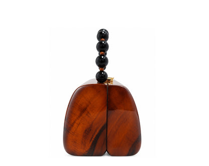 JAMAR NATURAL — Handmade Acacia Wood Collectible Handbag