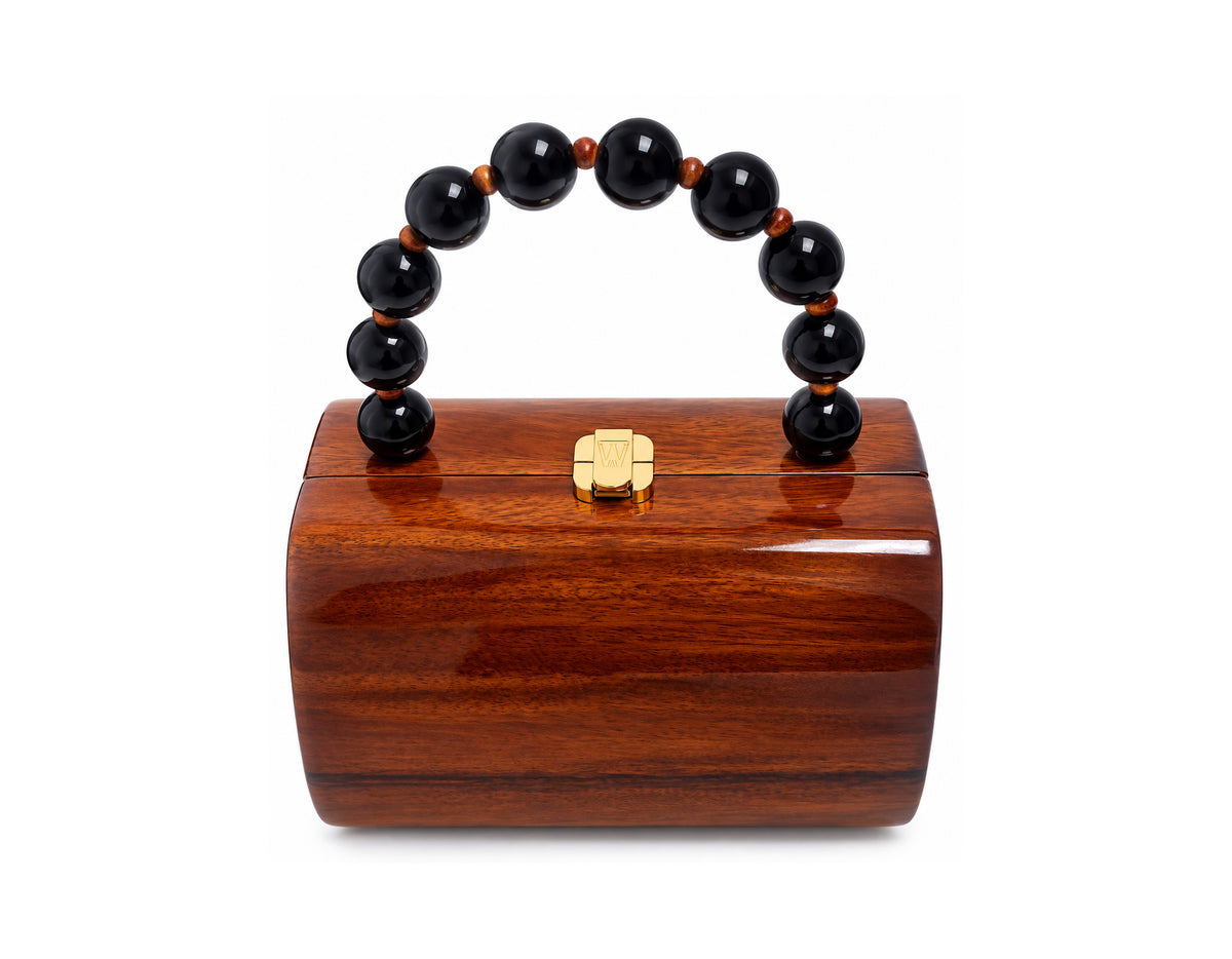 JAMAR NATURAL — Handmade Acacia Wood Collectible Handbag
