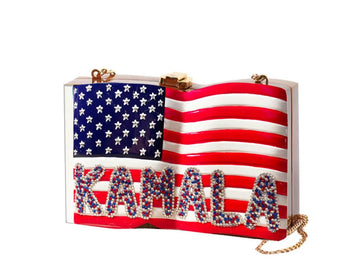 USA Flag Kamala Swarovski® Crystals