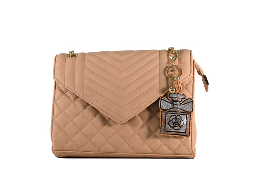Marty Timmy Woods Beige Vegan Leather Handbag--