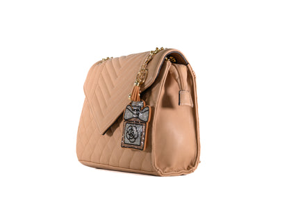 Marty Timmy Woods Beige Vegan Leather Handbag--