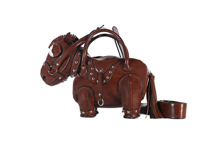 Prince Valentino The Pony – Coffee Vegan Leather Handbag