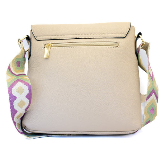 Shari Handbag Beige Vegan Leather handbag