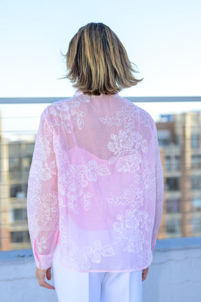 Solene Pink Blouse By Timmy Woods