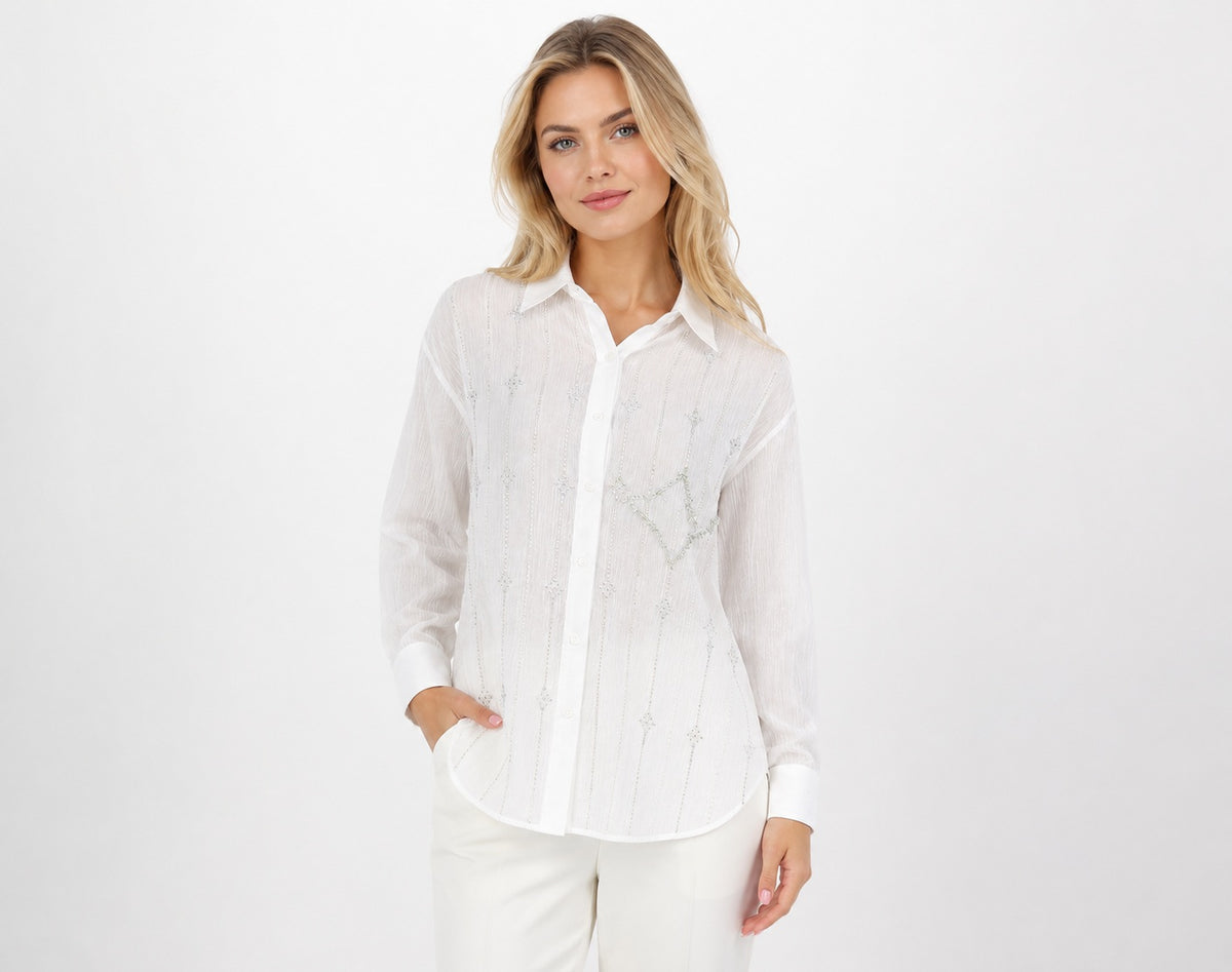 Tatiana – Crystal Embellished Women's Shirt