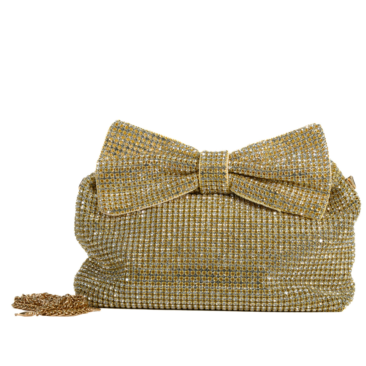 Glitter Bow Royale – Exquisite Rhinestone Handbag