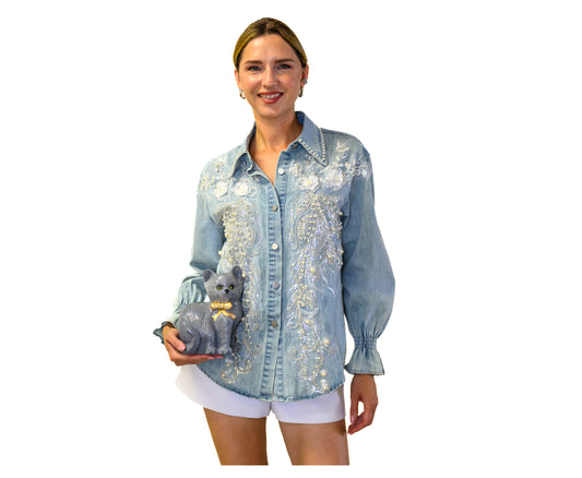 Pearl Lumière Denim Shirt