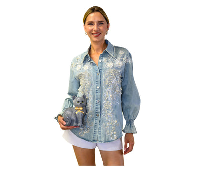 Pearl Lumière Denim Shirt