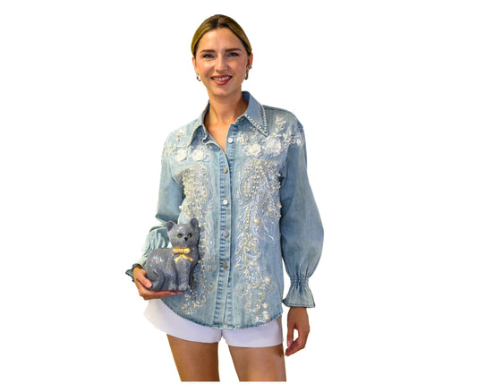 Pearl Lumière Denim Shirt