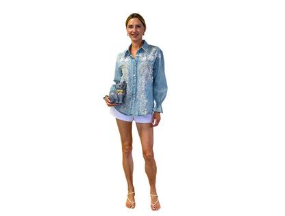 Pearl Lumière Denim Shirt