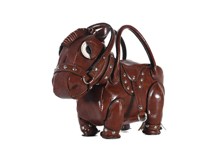 Prince Valentino The Pony – Coffee Vegan Leather Handbag