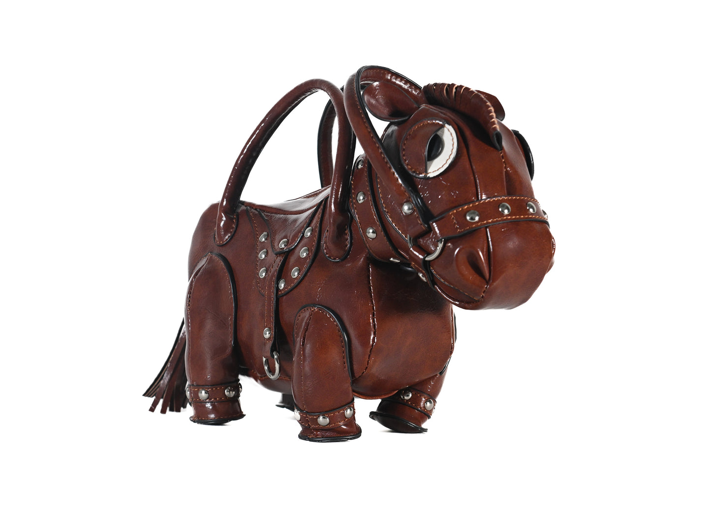 Prince Valentino The Pony – Coffee Vegan Leather Handbag