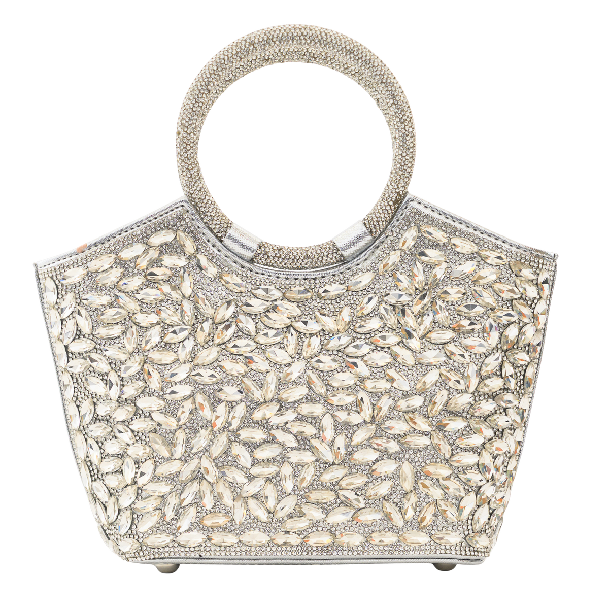 Cidella – Silver Crystal Handbag